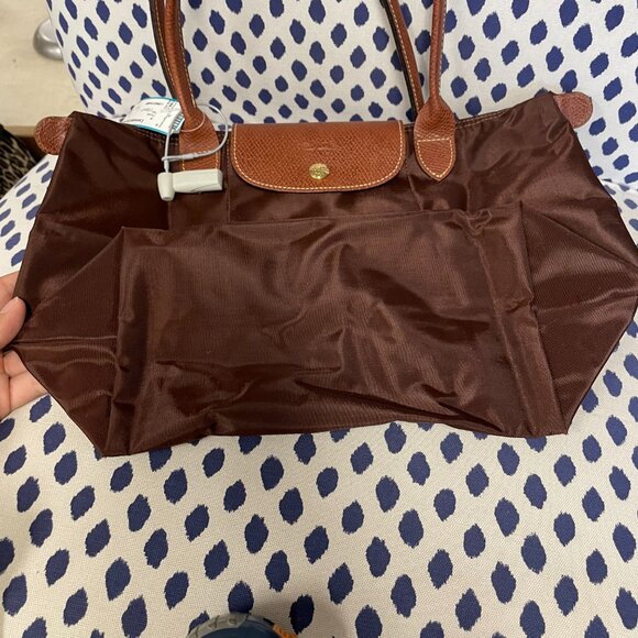 Longchamp  La Pliage Brown Tote Bag - Picture 3 of 7